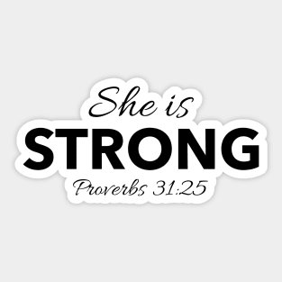 She is Strong Sticker